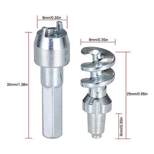 Tickas 50Pcs Anti-Slip Screw Stud Wheel Tyre Snow Tire Spikes Trim Wheel Spike Stud Winter Snow Tire Screw Ice Nail Spikes with Installation Tool for Car Automobile