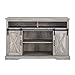 Walker Edison Clayton Farmhouse Sliding Double Barn Door TV Stand for TVs up to 58 Inches, 52 Inch, Grey Wash