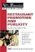 Restaurant Promotion and Publicity: For Just a Few Dollars a Day (Food Service Professionals Guide, by Tiffany Lambert