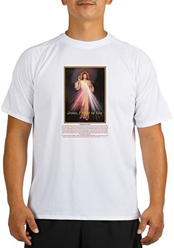 THE DIVINE MERCY "BLESSED VIRGIN GAVE US A SAVIOR" SHIRT (XL, WHITE)