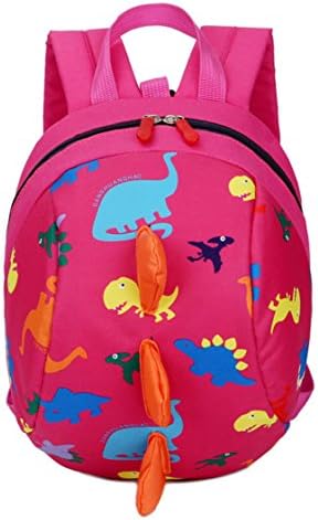 LiMeiW Children's Walking Safety Harness Toddler Leash Child Kid Anti-lost Package Dinosaur Bags (Rose)