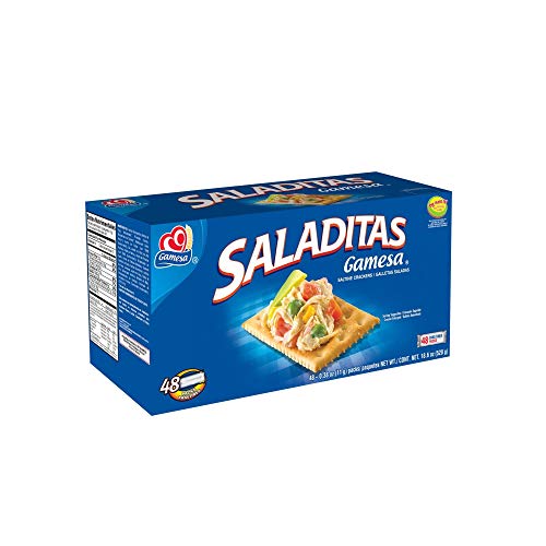 (10 Pack) Gamesa Saladitas Saltine Crackers, 0.38 Oz., 48 Count