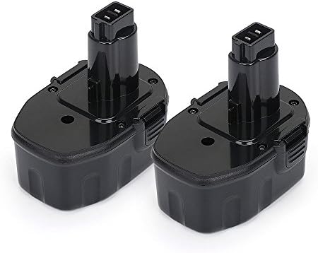POWERU 14.4V 2000mAh Ni-CD Replacement Battery for Dewalt XRP DC9091 DW9094 DW9091 DE9031 DE9038 DE9091 DE9092 DE9094 DE9502 (2-Pack)