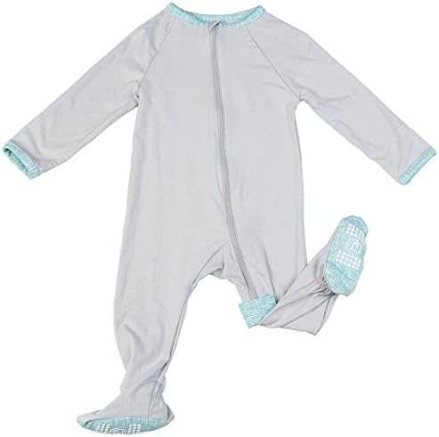 Lark Adventurewear Premium Baby Girl Boy Cotton Bamboo Zip Footed Pajama