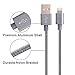 Cablex iPhone Charger 3pcs 3ft 10ft 10ft Nylon Braided 8Pin Lightning to USB Cable Cord Charger Compatible with iPhone 7 7 Plus 6 6s 6 plus 6s plus, iPhone 5 5s 5c,iPad, iPod and More(Grey)
