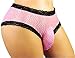 Sissy Pouch Panties Men's Silky lace Bikini Girlie Briefs Underwear for Men (M, Pink)