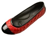 pluggz Women's Quilted Leather Ballet Flats
