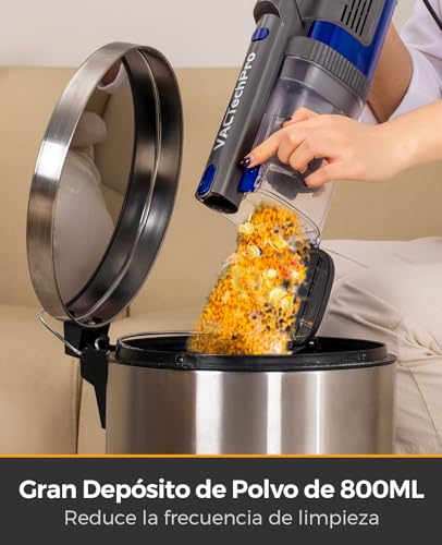 VACTechPro 60KPa/680W/7M Vacuum Cleaner, Corded Vacuum Cleaner | 800ML Trash Bin, Vacuum Cleaner with Ergonomic Handle Design, Corded Vacuum Cleaner for Hard Floors