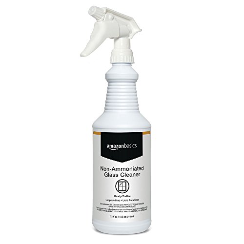 Amazon Basics Professional Non-Ammoniated Glass Cleaner Spray, Ready-to-Use, 32 Ounces, 6-Pack