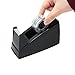 Tape Dispenser Office Desktop Holder with 10 Rolls of 2 Inches Included Classic Heavy Duty (Black) and Rubber Base