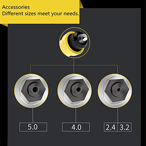 Sonmer Electric Rivet Nut Tool, Cordless Riveting Drill Insert Nut Tool Adapter 2.4mm-4.8mm
