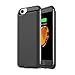 iPhone 7 Battery Case, Techkey Charging Case 3000mAh Battery Pack Power Bank Charger Case Backup Battery Cover with Phone Holder for iPhone7 / iPhone 6S / iPhone 6 ( Black )