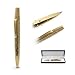Gold Ballpoint Pen Retractable Rollerball Pen in Gift Box, Classic 24K Gold Plated & Palladium Trim Inlaid with Top Zircon Stones/Artificial Diamonds by 2cl direct - Gold