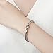 UNY Bracelet Designer Brand Inspired Antique Women Jewelry Cross Cable Wire Bangle Christmas Day Gifts (Single)