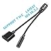 2 in 1 Lightning to 3.5mm Audio Adapter, Anskp Lightning Charger and 3.5 mm Aux Headphone Jack Adapter for iPhone 7 7 Plus [Support iOS 10.3.1](Black)-No Calling Function and Music Control