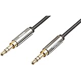 AmazonBasics 3.5mm Male to Male Stereo Audio Aux Cable - 4 Feet (1.2 Meters)