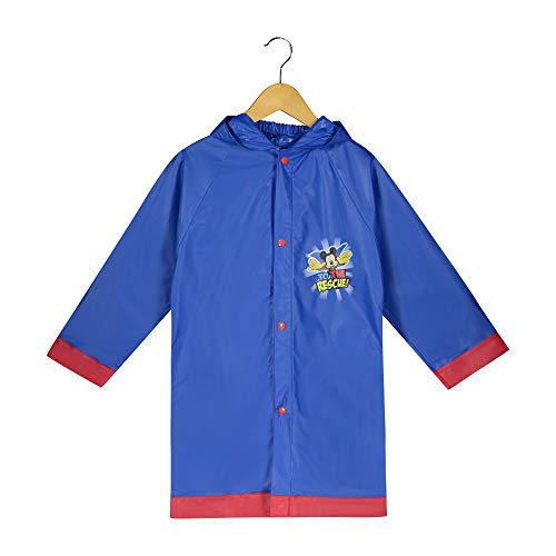 Disney Mickey Mouse ClubHouse Boys Blue Rain Slicker -Size Medium 4/5 - Thumbnail 4
