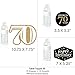 Big Dot of Happiness Adult 70th Birthday - Gold - Birthday Party Centerpiece Sticks - Table Toppers - Set of 15