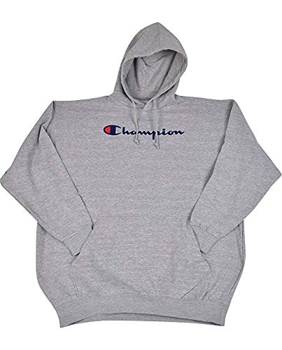 men's champion script logo pullover hoodie