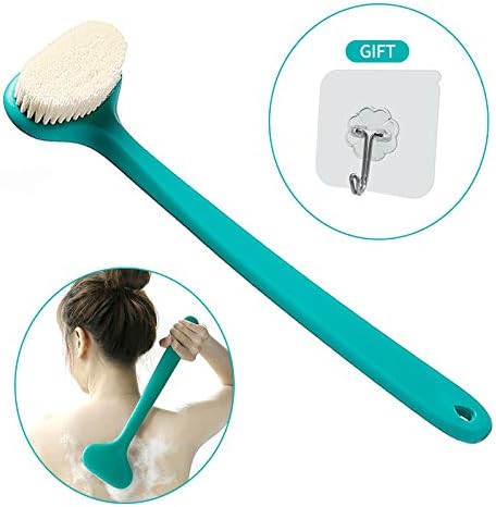 Bath Body Brush -Bath Shower Back Scrubber for Cellulite and Exfoliating (Turquoise)
