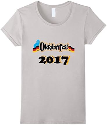 Womens Octoberfest 2017 Costume T Shirt Man Woman Tee  XL Silver