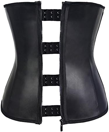 Corset Clip Zip Waist Plus Size Corset Black Steel Boned Sexy Lingerie Corsets Strap 6XL Corset