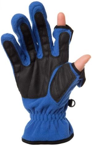 Freehands Ladies Unlined Fleece Gloves Medium Blue