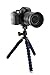 Arkon 11 inch Camera Tripod Mount for Canon Sony Nikon Samsung Cameras, Black/Blue
