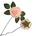 J-Rijzen Jing-Rise Artificial Flowers 50PCS Real Looking Blush Fake Roses with Stem for DIY Wedding Bouquets Centerpieces Party Baby Shower Home Decorations (Blush)