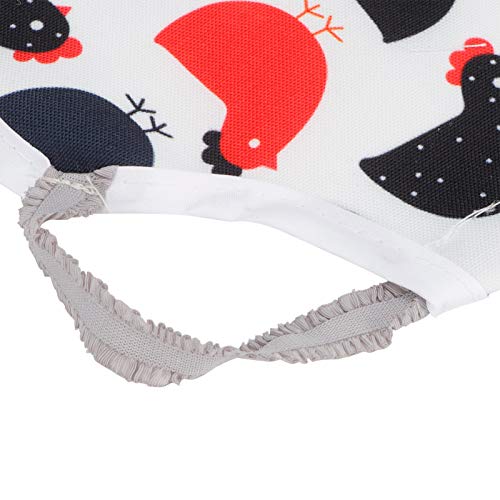 Fdit 2 Stück Henne Sattelschürze, 22x17cm Stoff-Hühner-Sattel Flügelfedern-Schutz Elastischer Schutz Heimtierbedarf für Geflügel – Bild 6