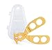 Cuddle Baby Portable Food Scissor Cutter Masher Chopper (Comes with Travel Storage Case) – ‘Not Quite Sharp’ - Yellow Gold