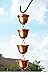 U-nitt 8-1/2 feet Pure Copper Rain Chain for Gutter: Tealight Cup 8.5 ft Length #3124C