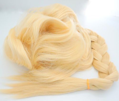 4 points gorgeous! Queen Elsa cosplay wig and snow Ana (4-Piece Set + + net wig wig stand + ice crystal hair ornaments) Frozen Elsa Life Connection