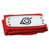 Generic Ninja Headband Konoha Village Ninja Shinobi Naruto Cosplay Headband / Forehead Protector (Red 98cm)