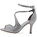 ELEGANTPARK High Heel Sandals for Women Peep Toe Ankle Straps Sandals Buckle Satin Evening Party Prom Wedding Bridal Shoes