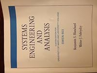 Systems Engineering and Analysis 055870056X Book Cover