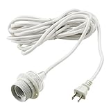Ikea Cord Set Hanging Pendant Lamp, White Sekond 15'.5