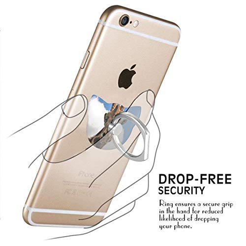 Ring Holder Funny Giraffe Faces Cat Type Ring Mobile Phone Holder Adjustable 360° Rotation Phone Finger Holder for IPad Phone X/6/6s/7/8/8 Plus/7, Galaxy S9/S9 Plus/S8/S7 Android Smartphone