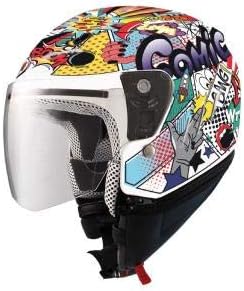casco demi jet para niños