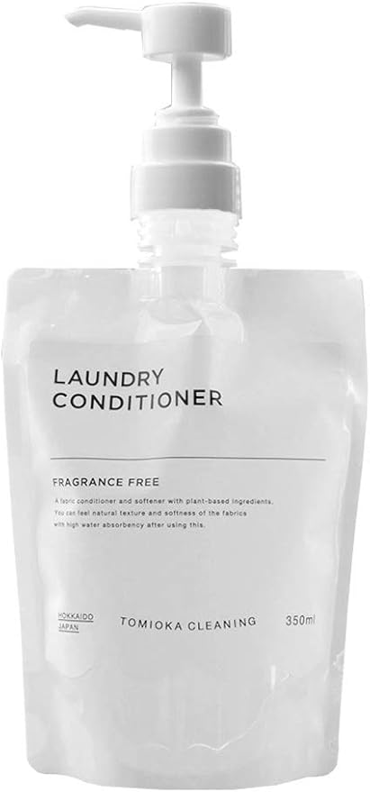 Amazon 専用ポンプ付き とみおかクリーニング 洗濯洗剤 衣類のコンディショナー 350ml 柔軟剤 無香料 液体洗剤 おしゃれ着洗い ノーブランド品 液体洗剤