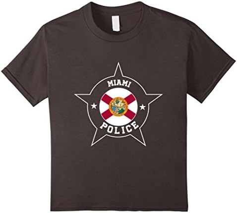 Kids Miami Police T Shirt - MPD 10 Asphalt