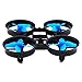 LHI RC Quadcopter Frame Black and 8pcs Propellers Blue for Tiny Whoop Blade Inductrix or Eachine E010