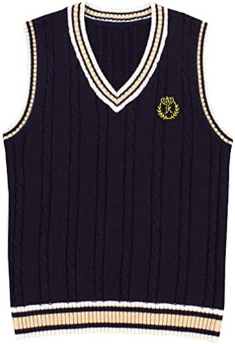 Mocoecole 春夏 軽い ニット ベスト 学生 Vネック チョッキ スクール 高校生 ノースリーブセーター 無地 ゆったり メンズ レディス対応 Mocoecole 春夏 軽い ニット ベスト 学生 Vネック チョッキ スクール 高校生 ノースリーブセーター 無地 ゆったり メンズ レディス対応