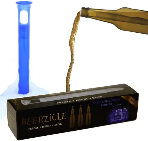 Novelty Gifts for Men & Women - Beer Cooler - 1 Beerzicle - Multiple Colors (Blue, Beer Cooler 1 Pack)