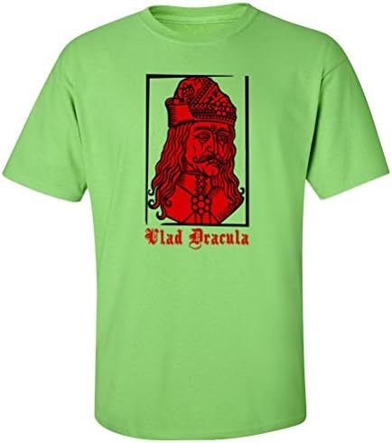 Dracula Vlad Tepes The Impaler T-shirt-lime-3XL-F