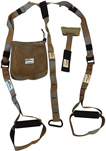 PREMIUM SUSPENSION TRAINER by Trained , Durable &amp; Sturdy Exercise Accessory For Active People, Increases Muscular Endurance, eBook With Exercises(Delivered by email) &amp; Carry Bag Included