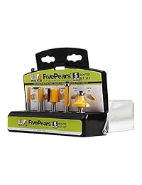 Juego de brocas de carburo de tungsteno con vástago de 1 4 de pulgada para enrutamiento de madera con estuche de transporte