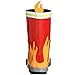 Kidorable Red Fireman Natural Rubber Rain Boots w/Fun Flame Pull On Heel Tab