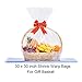 LazyMe Clear Easter Basket Cellophane Bags Large Shrink Wrap Bags for Gift Basket, 30x30 inch, 10 Pack