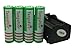 TangsFire 18650 3600 mAh 3.7V Li-ion Rechargeable Battery Bundle with Charger,Green